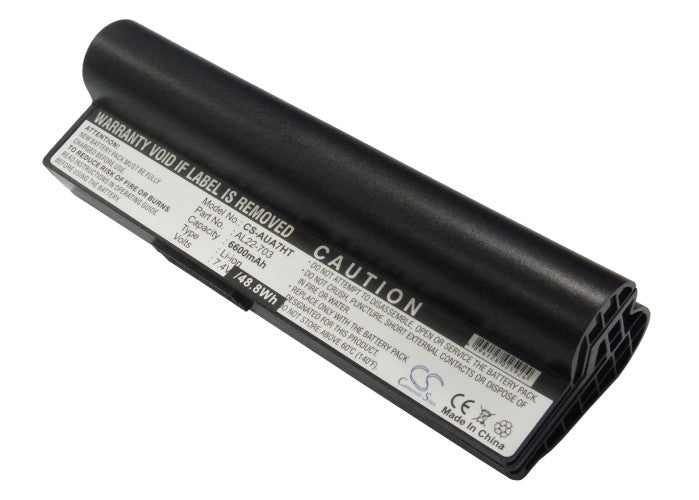 6600mAh 7.4V Li-ion Replacement Battery for Asus Eee PC 900HA 900HD 900 Series Laptop