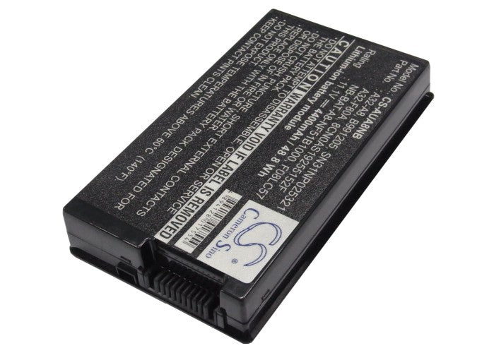 4400mAh Battery for Asus F8Sn A8000Ja N80Vn A8H X80 Series Laptop - 11.1V Li-ion, High Capacity Replacement