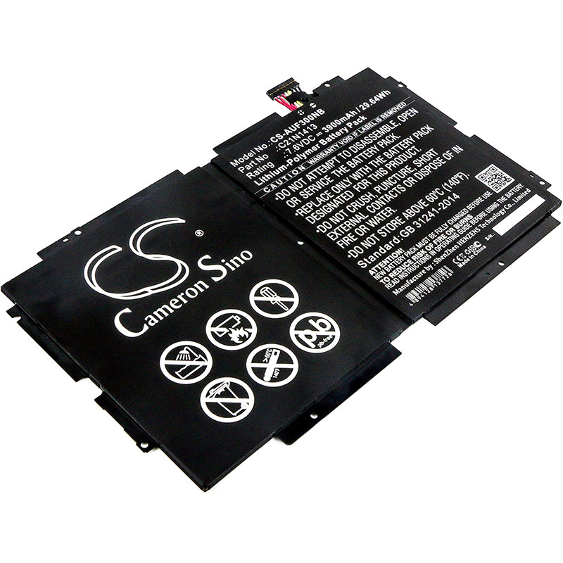 29.64Wh Replacement Battery for Asus Transformer Book T300FA Series - 7.6V 3900mAh Li-Polymer - C21N1413