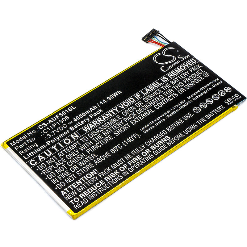 4050mAh Replacement Battery for Asus Transformer Pad TF501T & TF502T Tablet - C11P1308, 3.7V Li-Polymer