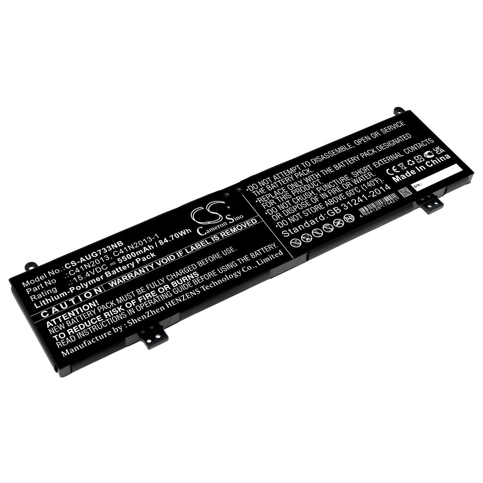 Asus ROG Strix/Zephyrus/TUF Gaming Laptop Battery - 84.7Wh 5500mAh 15.4V Li-Polymer - Replacement Battery for Gaming Laptops
