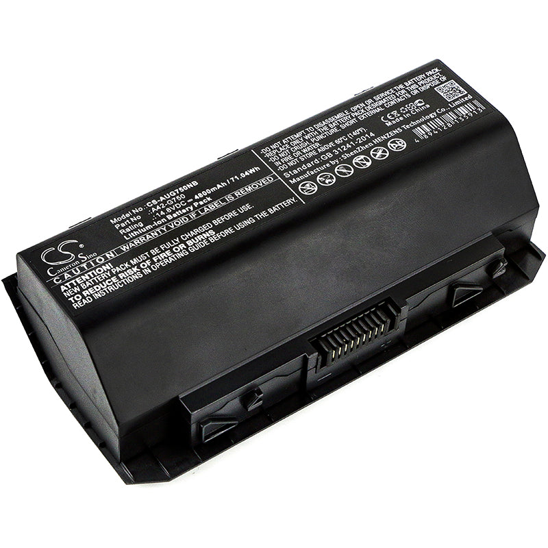 71.04Wh 4800mAh Li-ion Replacement Battery for Asus ROG G750 Series Laptops - G750J, G750JX, A42-G750