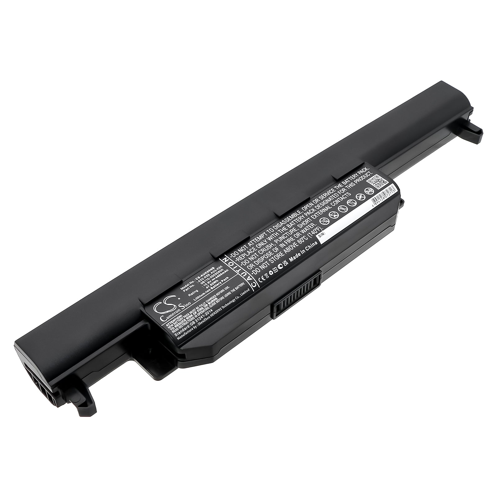 4400mAh Laptop Battery for Asus K45D K55 K75 A55 Series - 10.8V 47.52Wh Li-ion - Replacement