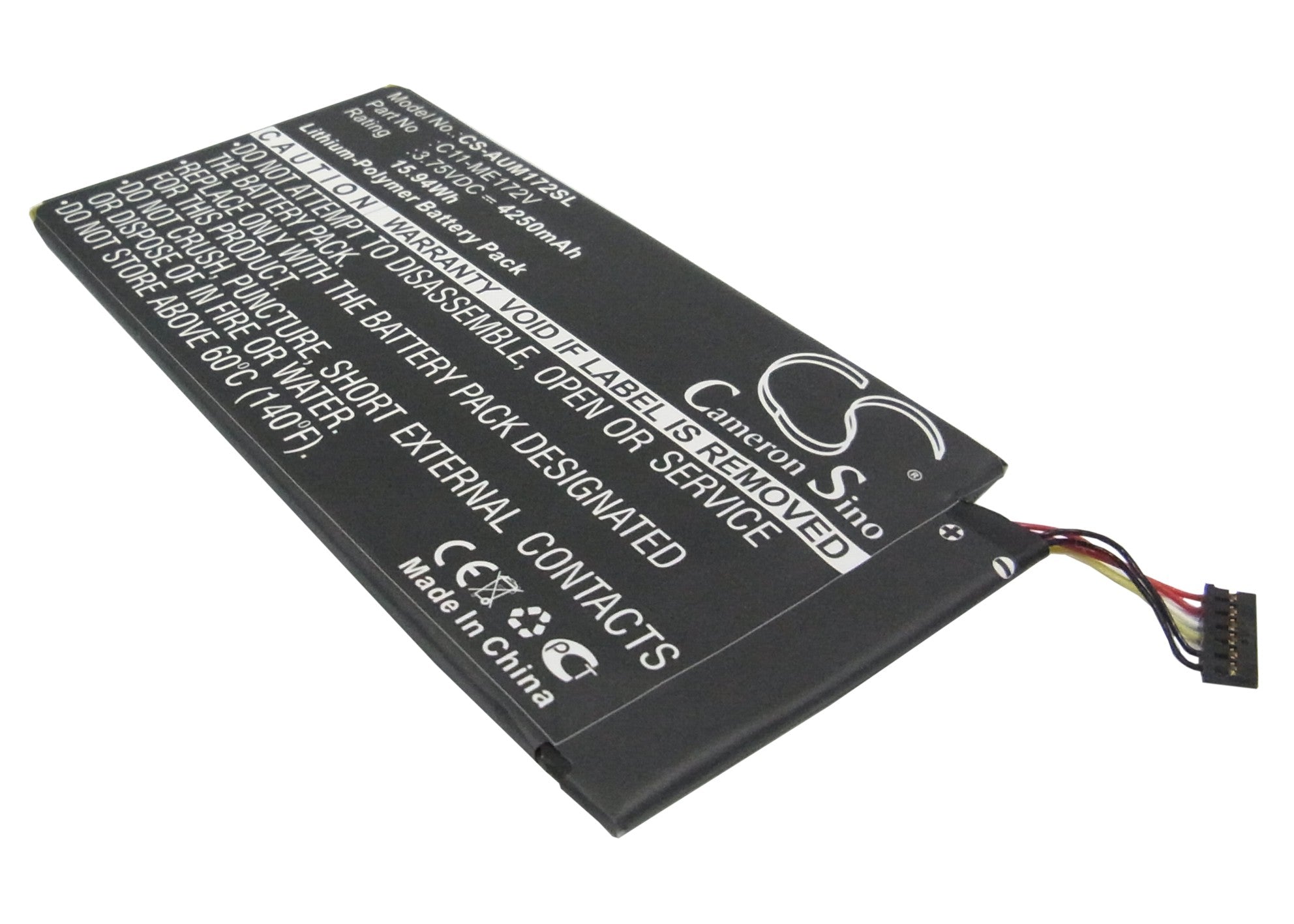 4250mAh Replacement Battery for Asus MeMO Pad ME172V, ME371MG & Fonepad 7 - C11-ME172V, 3.75V
