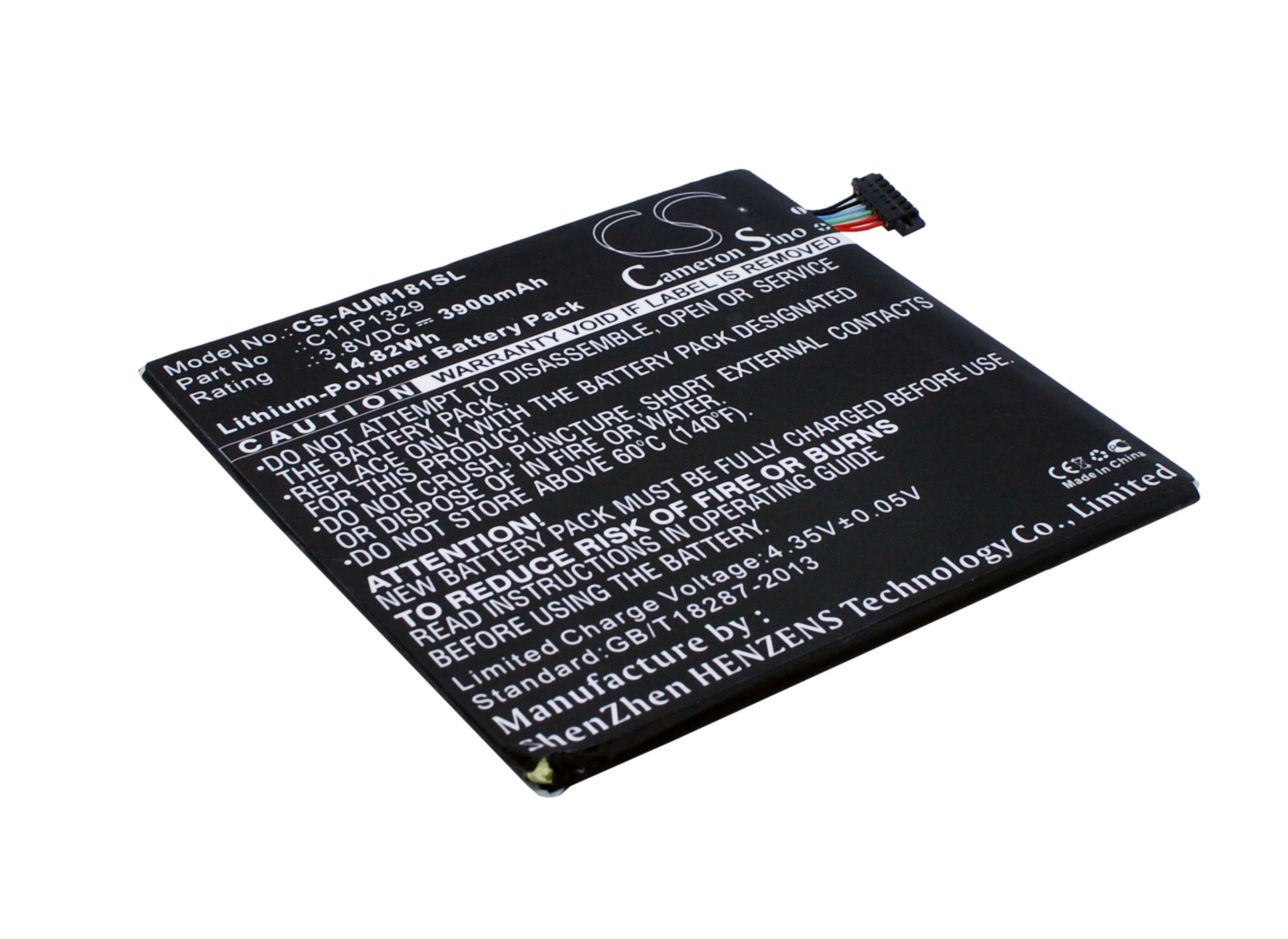 3900mAh Li-Polymer Replacement Battery for Asus Memo Pad 8 ME181C & VivoTab 8 M81C - 3.8V Tablet Battery