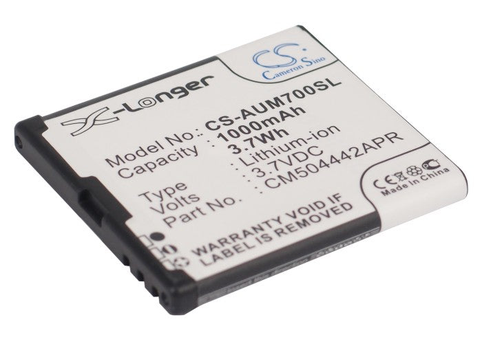 Amplicomms PowerTel M7000 Battery - 1000mAh 3.7V Li-ion Replacement for M6900, Voxtel M405, VOCA V530