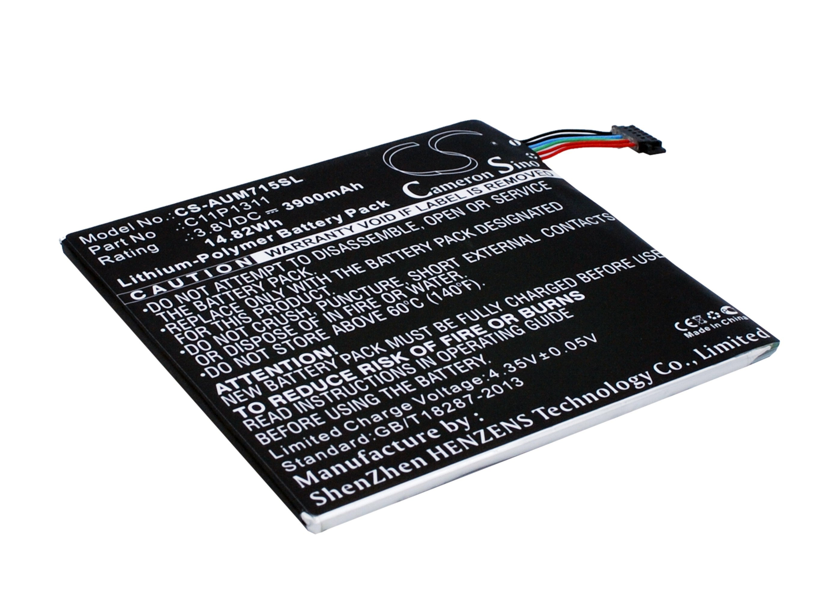 3900mAh 3.8V Li-Polymer Replacement Battery for Asus MeMO Pad HD 7 ME175CG K00S - C11P1311