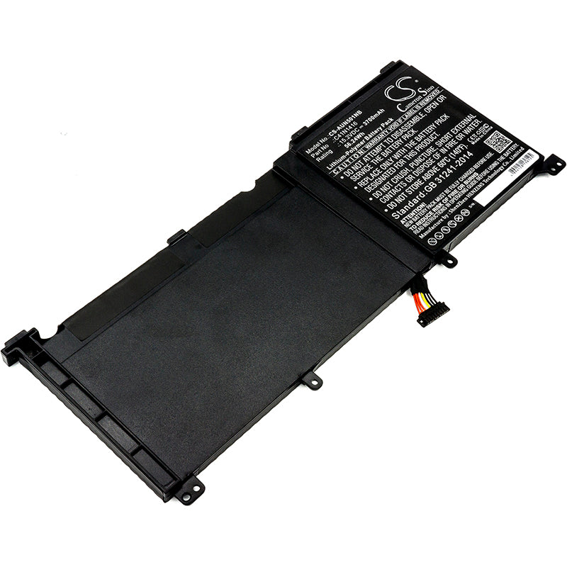 3700mAh Laptop Battery for Asus N501JW G60JW G501 G601J - 15.2V 56.24Wh Li-Polymer Replacement Battery