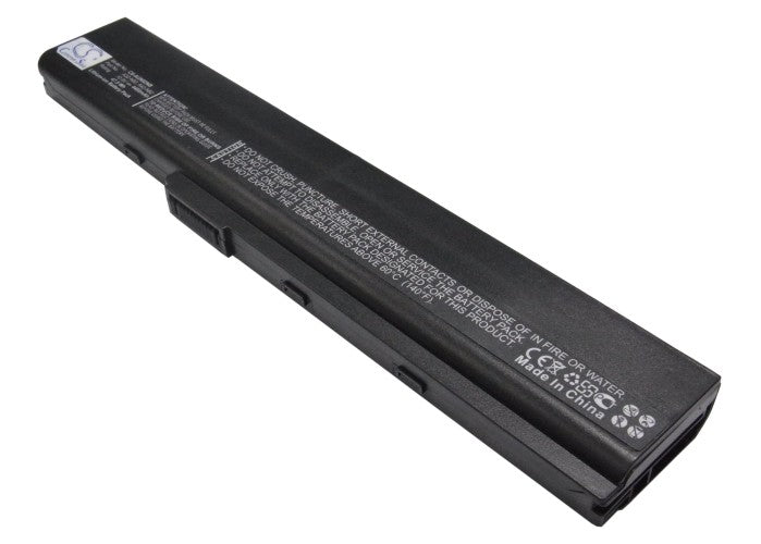 4400mAh Laptop Battery for Asus N82 Series: N82J N82JQ N82JV - 10.8V 47.52Wh Replacement