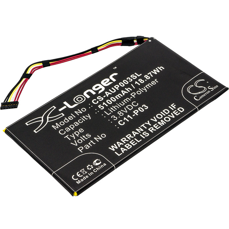 5100mAh Replacement Battery for Asus Padfone 2 (A68) Tablet - 3.8V Li-Polymer - C11-P03