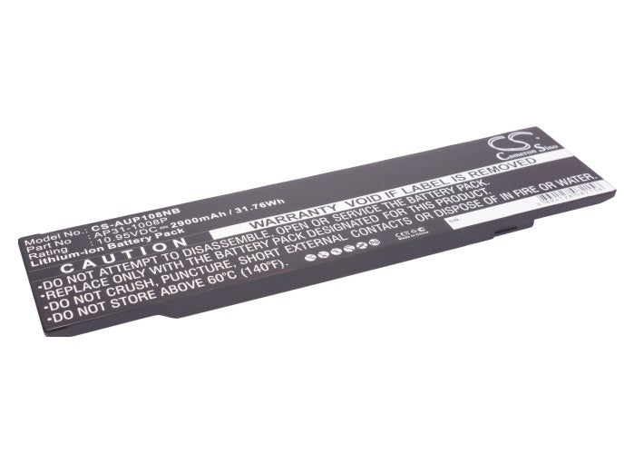 2900mAh Laptop Battery for Asus Eee PC 1008/1008P/1008KR - 10.95V, 31.76Wh - Extended Life Replacement