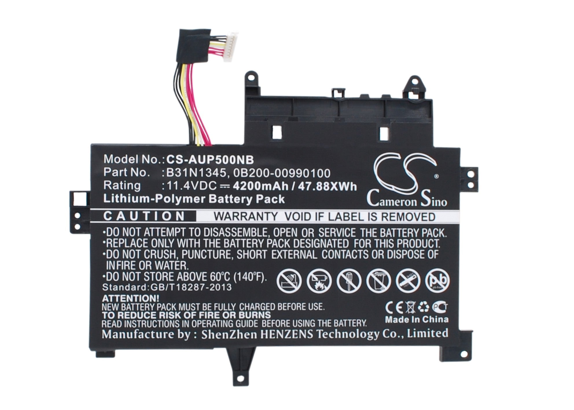 Asus Transformer Book Flip TP500 Series Laptop Battery - 4200mAh 11.4V Li-Polymer - TP500LA, TP500LB, TP500LN Replacement