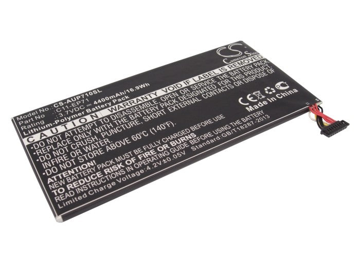 4400mAh Replacement Battery for Asus Eee Pad MeMo EP71 N71PNG3 Tablet - 3.7V Li-Polymer - Restore Power