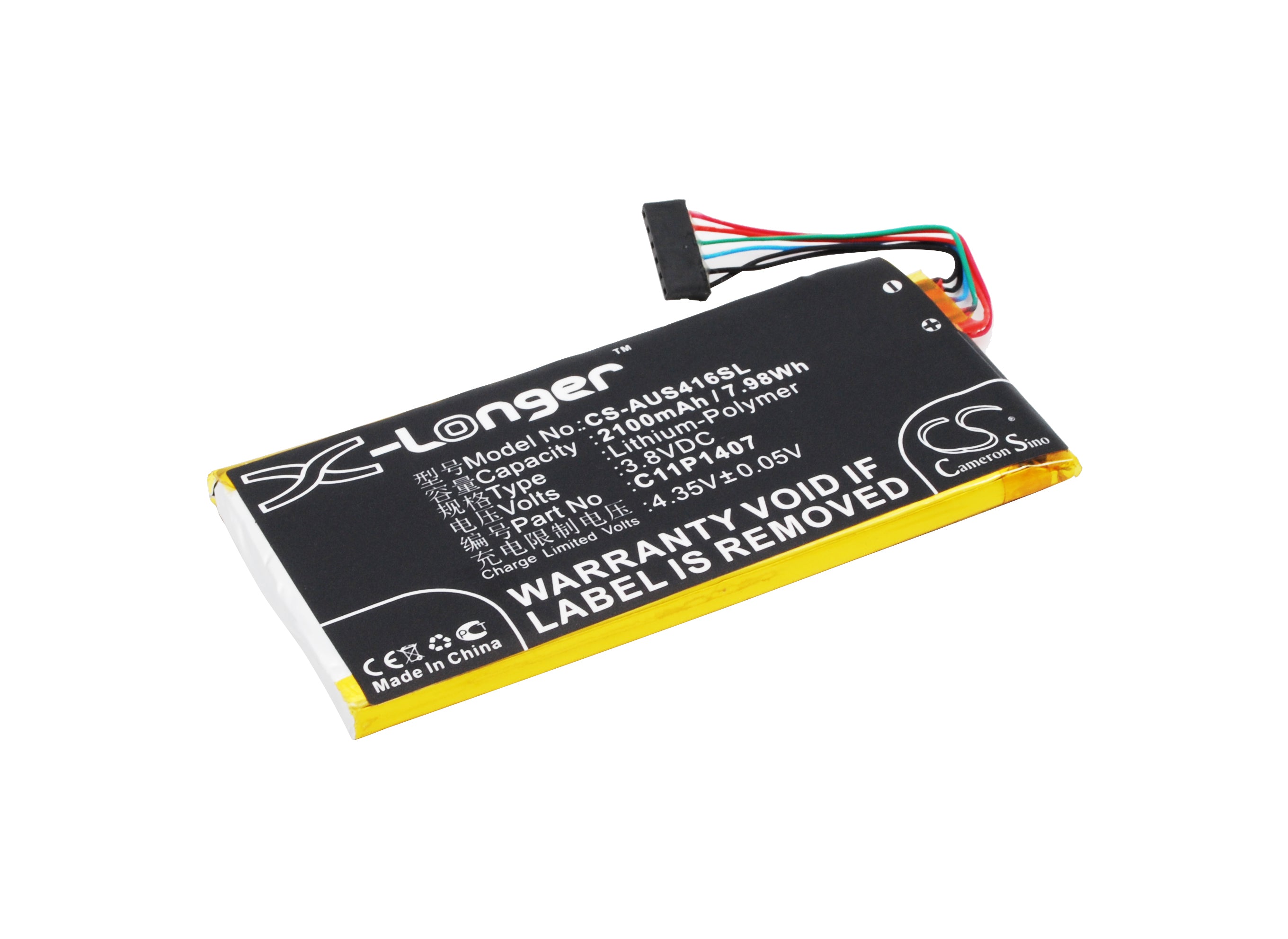 2100mAh Replacement Battery for Asus PadFone X Mini Station T00SP C11PHJM Mobile - 3.8V Li-Polymer