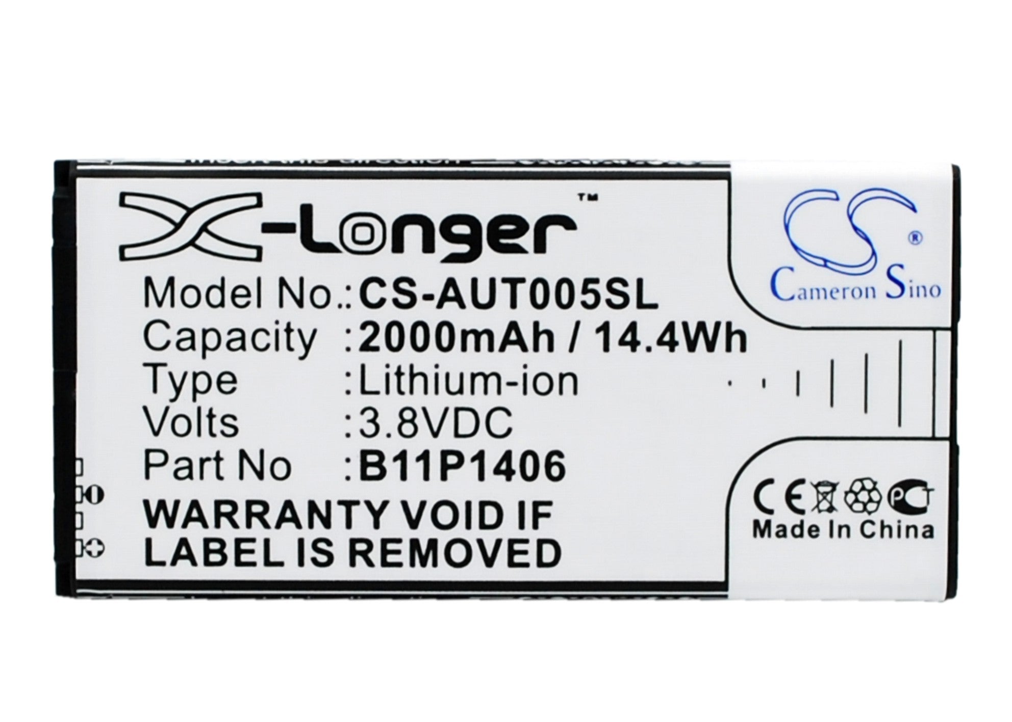 2000mAh Replacement Battery for Asus PadFone X Mini 4.5 PF450CL T005 - 3.8V Li-ion Battery - Smartphone Repair Part