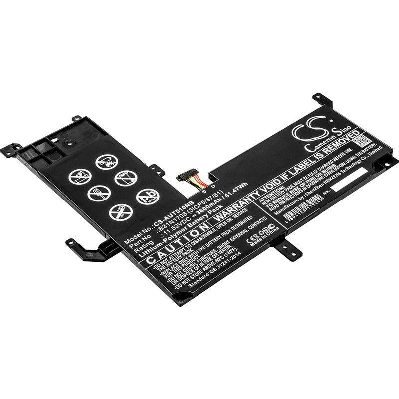 41.47Wh Battery for Asus VivoBook Flip TP510UA TP510UQ TP510UR - 11.52V 3600mAh Li-Polymer Laptop Replacement
