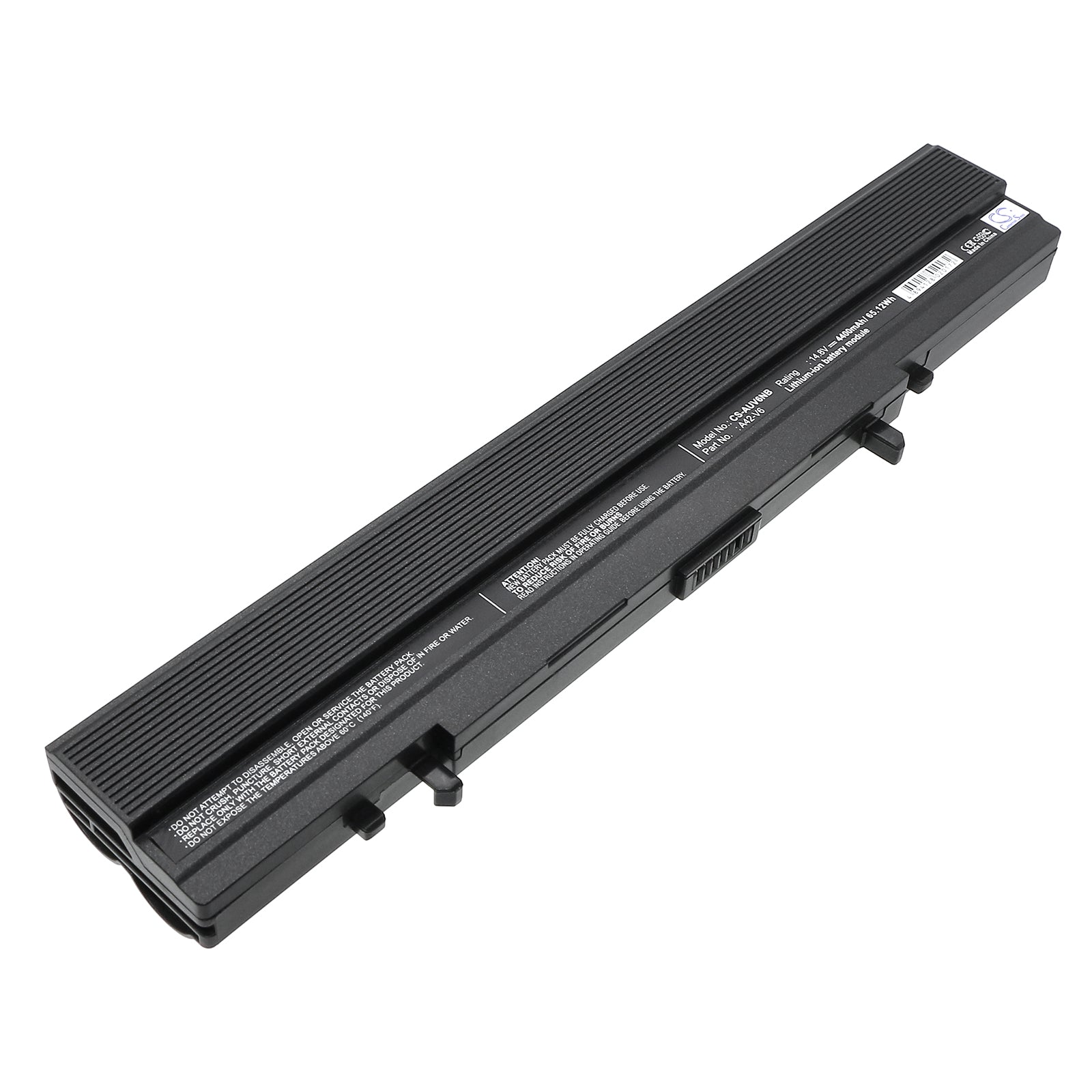 Asus V6 V6000 Series Laptop Battery - 4400mAh, 14.8V Li-ion - Replacement Battery Pack - 269.90x46.35x24.10mm