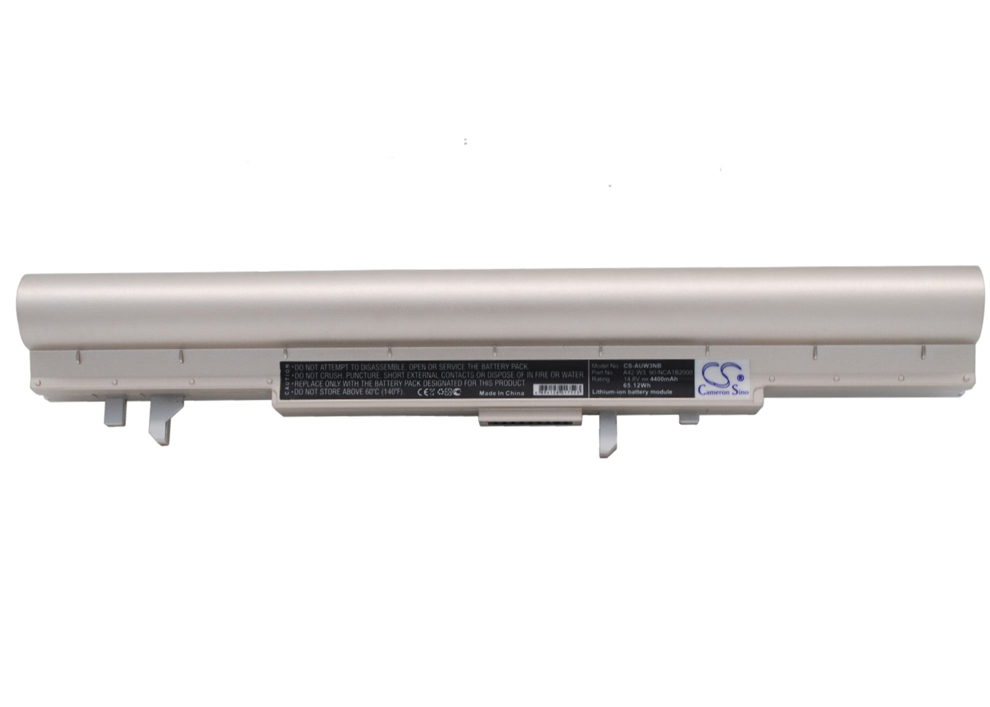 65Wh 4400mAh 14.8V Li-ion Replacement Battery for Asus W3 Series Notebooks: W3A, W3N, W3V