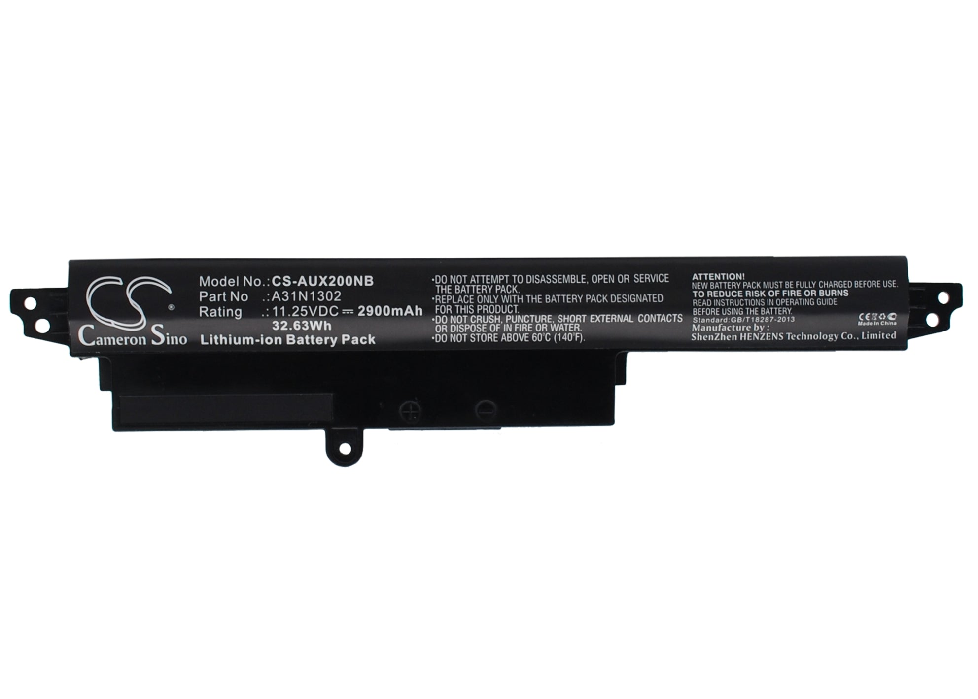 2900mAh Laptop Battery for Asus VivoBook X200CA, F200CA, X200MA Series - 11.25V Li-ion Replacement