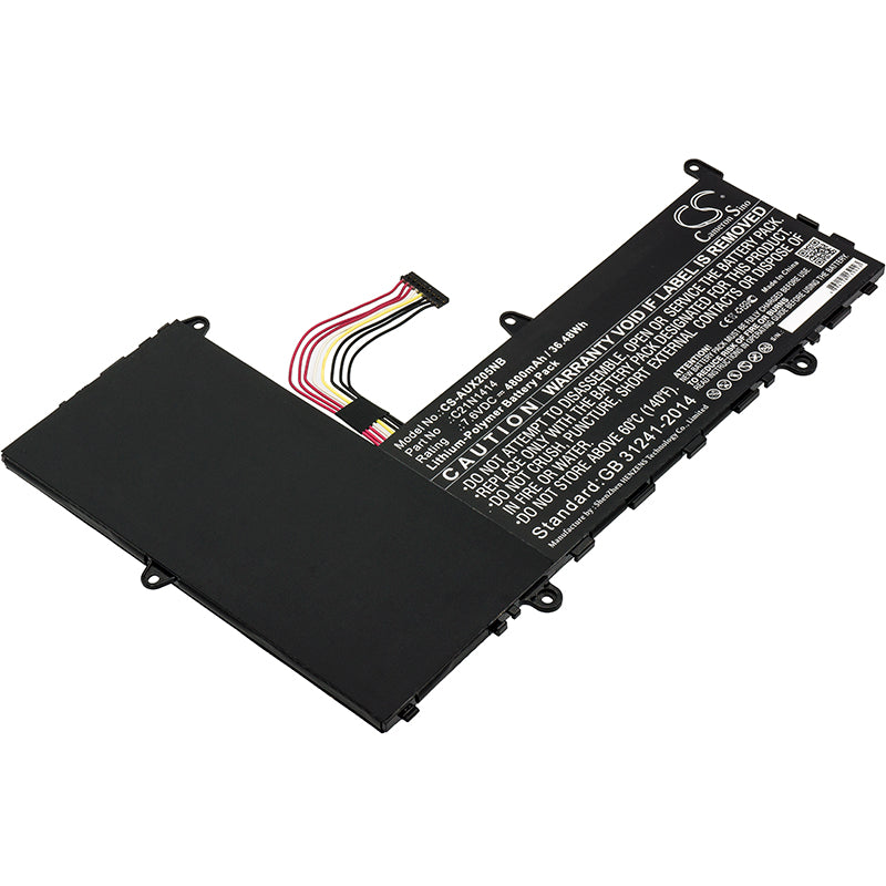 Asus EeeBook X205TA Series Replacement Laptop Battery - 7.6V, 4800mAh, 36.48Wh Li-Polymer - Extended Life