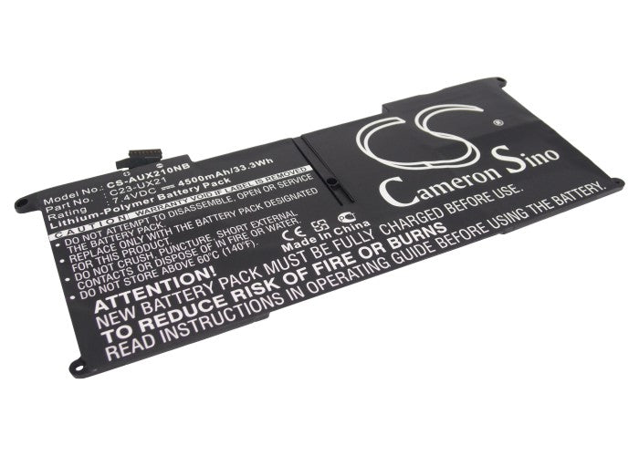 4500mAh Asus ZenBook UX21 Battery - 7.4V 33.3Wh Li-Polymer Replacement - C23-UX21 Laptop Power Solution