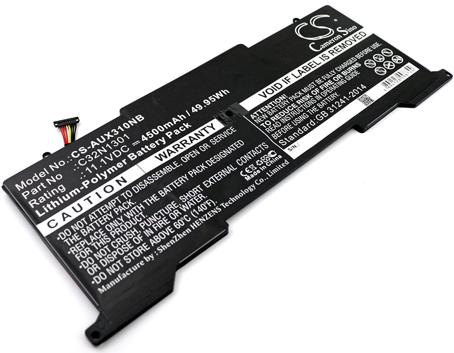 4500mAh Laptop Battery Replacement for Asus Zenbook UX31LA - 11.1V, 49.95Wh - Compatible with C32N1301