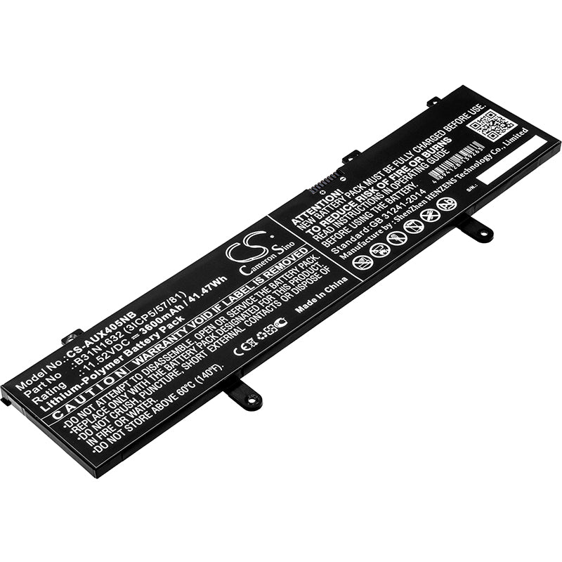 41.47Wh Battery for Asus X405 ZenBook/Vivobook 14 - 11.52V Li-Polymer Replacement, 3600mAh Capacity
