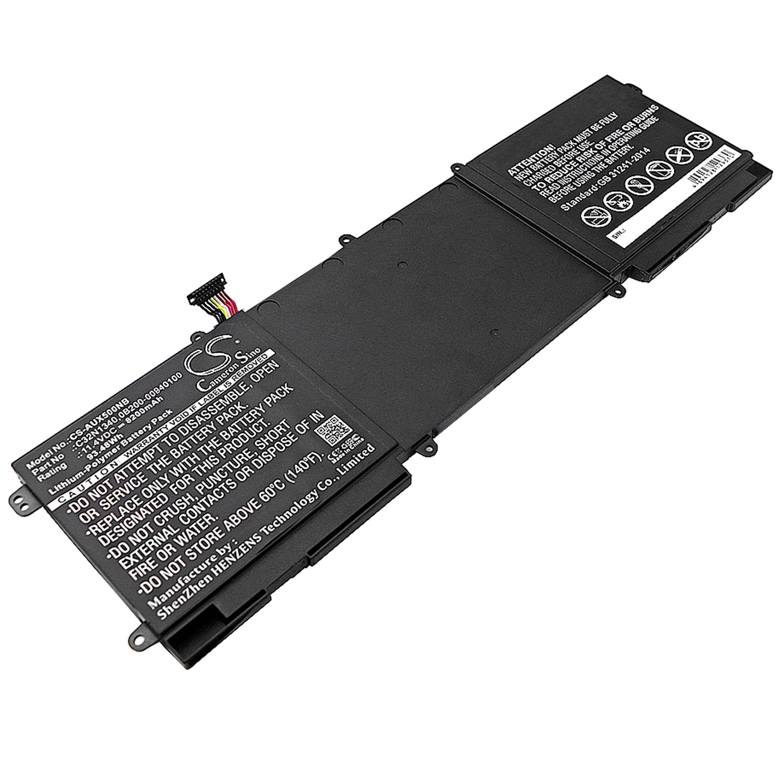 93.48Wh 8200mAh Battery for Asus ZenBook NX500 Series Laptops - C32N1340 Li-Polymer Replacement