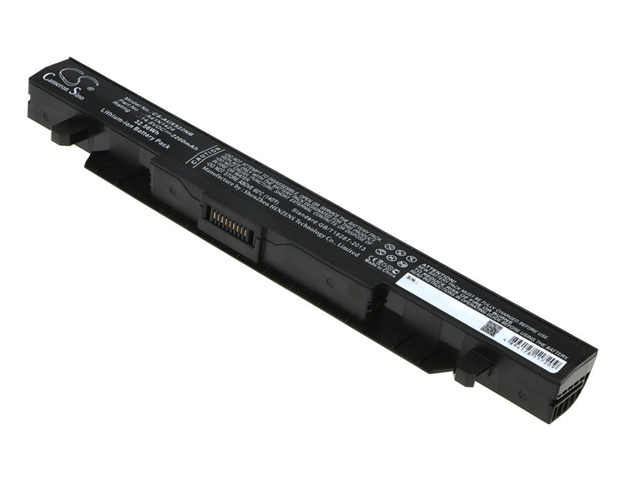 2200mAh Laptop Battery for Asus FX-PLUS GL552 GL552JX ZX50 ROG Series - 14.8V 32.56Wh - A41N1424 Replacement