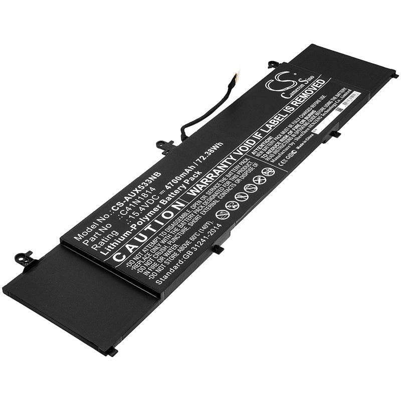 Asus ZenBook 15 UX533FD UX533FN RX533 C41N1814 Battery - 72.38Wh 4700mAh Li-Polymer Replacement