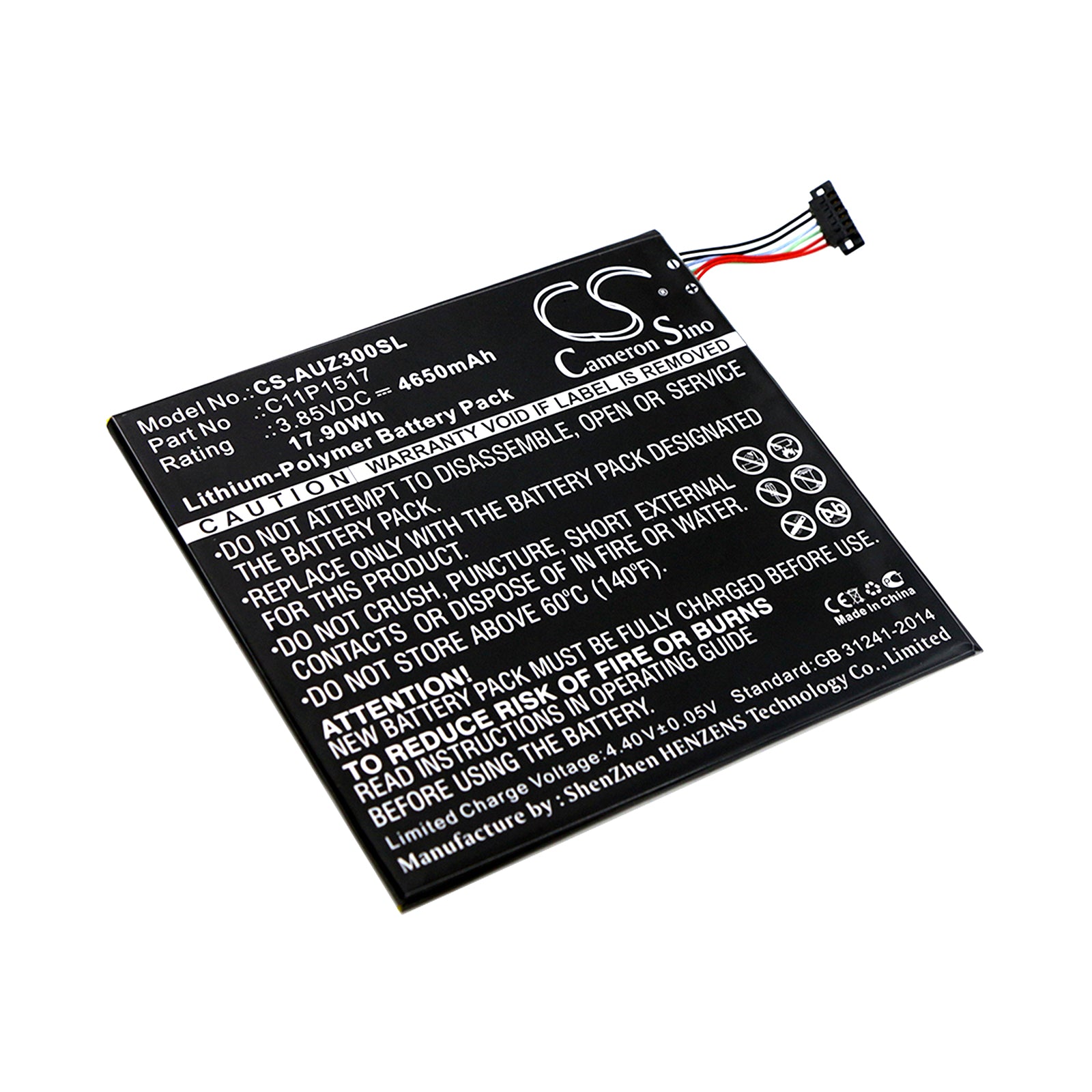 4650mAh 3.85V Li-Polymer Replacement Battery for Asus ZenPad C 7.0 P01Z Z300CNL Z300M Z0310M Tablets