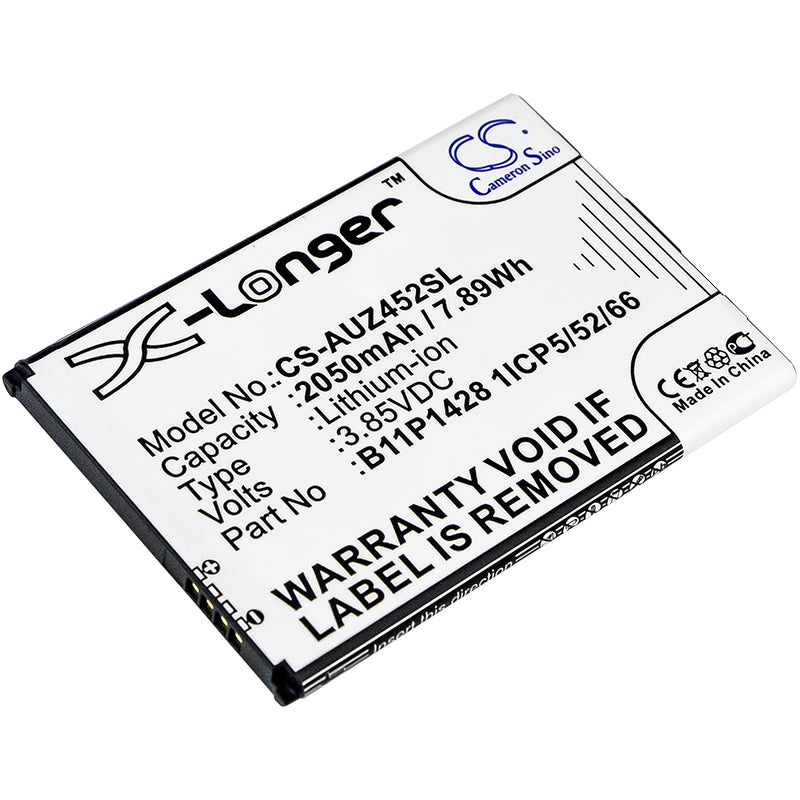 2050mAh Replacement Battery for Asus ZenFone Go 4.5 ZB452KG X009DB (B11P1428, 3.85V, Li-ion)