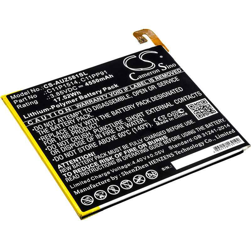 4550mAh Asus ZenPad Z8 & ZenPad 3 8.0 Tablet Replacement Battery (P008, ZT581KL, Z581KL) - 3.85V Li-Polymer