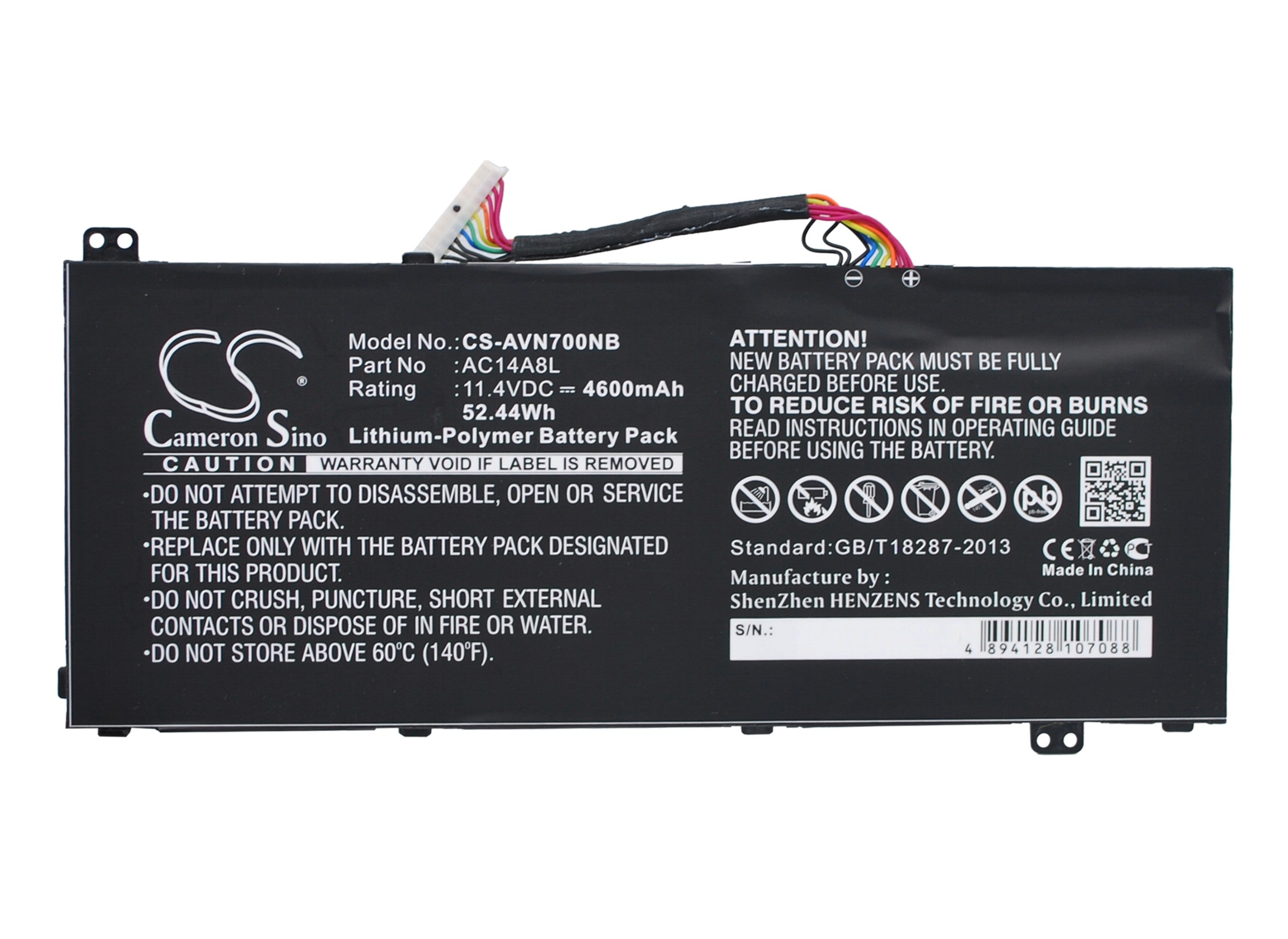 Acer Aspire VN7 Nitro Laptop Battery - 4600mAh 11.4V Li-Polymer Replacement - Series Compatibility Guaranteed