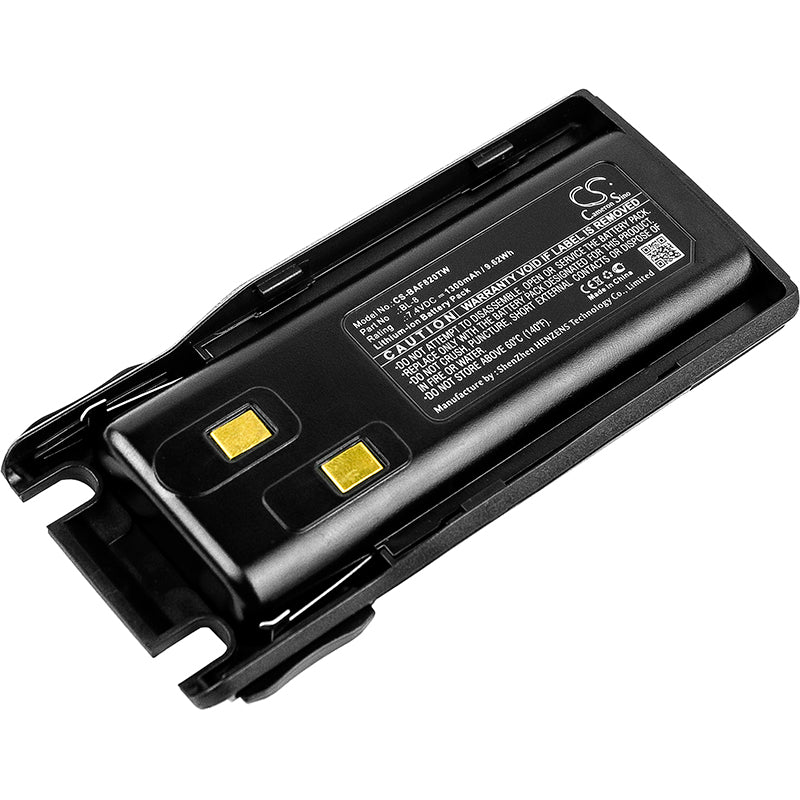 7.4V 1300mAh Li-ion Replacement Battery for Baofeng UV-82 Series Two-Way Radios - UV-8R, UV-82X, UV-82C, UV-98D, BL-8