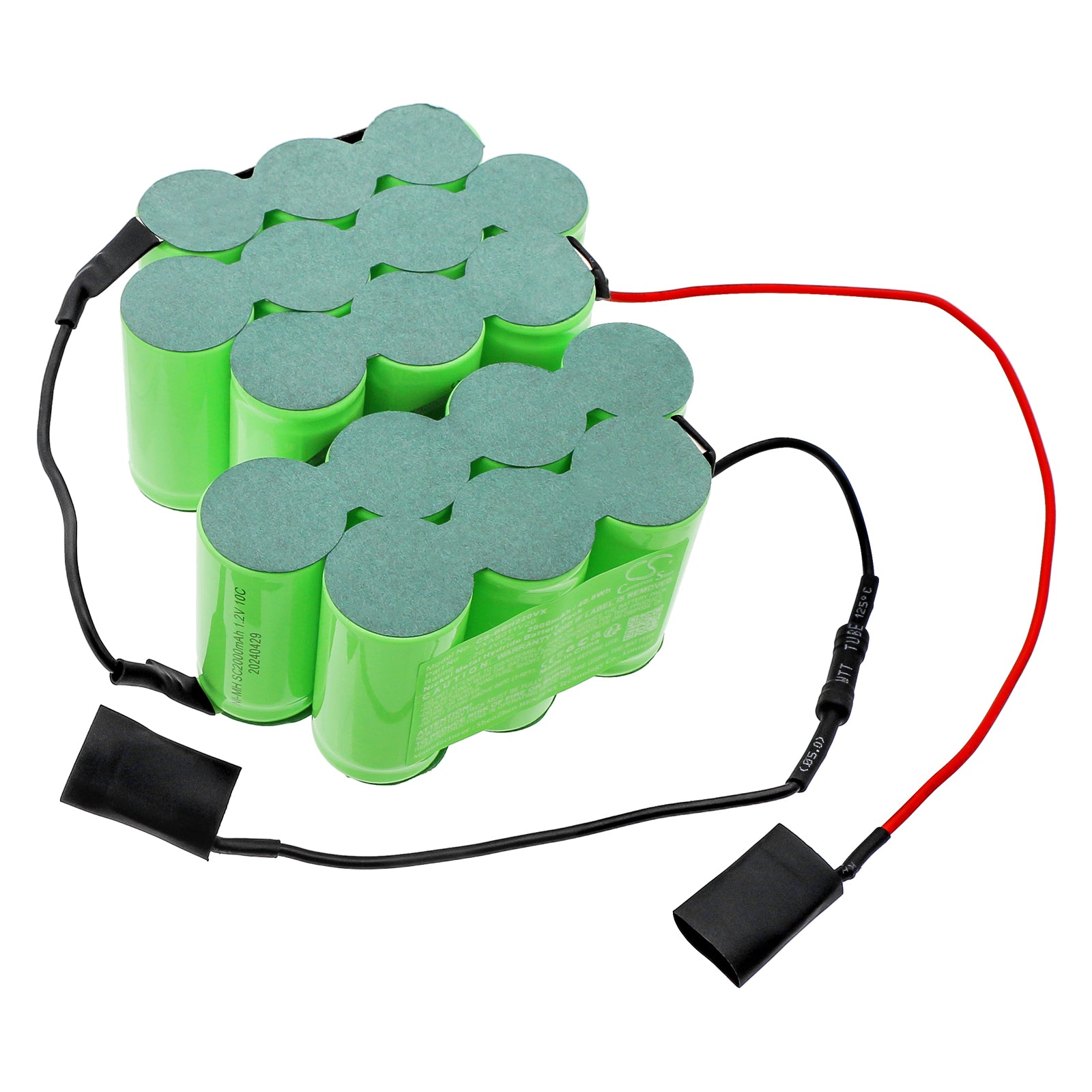 20.4V 2000mAh NiMH Replacement Battery for Bosch BBH22042 Cordless Vacuum Cleaner - VXAS011V20 & 11008882