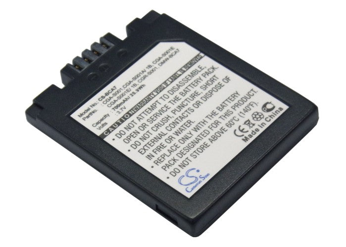 700mAh 3.7V Li-ion Replacement Battery for Leica D-LUX & Panasonic Lumix FX Series Cameras