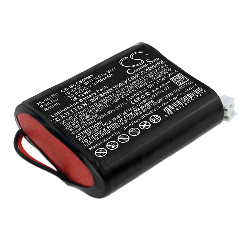 3400mAh Li-ion Battery for Bionet Compact 5, 7 & BM3 Monitors - 10.8V, 36.72Wh Replacement Power