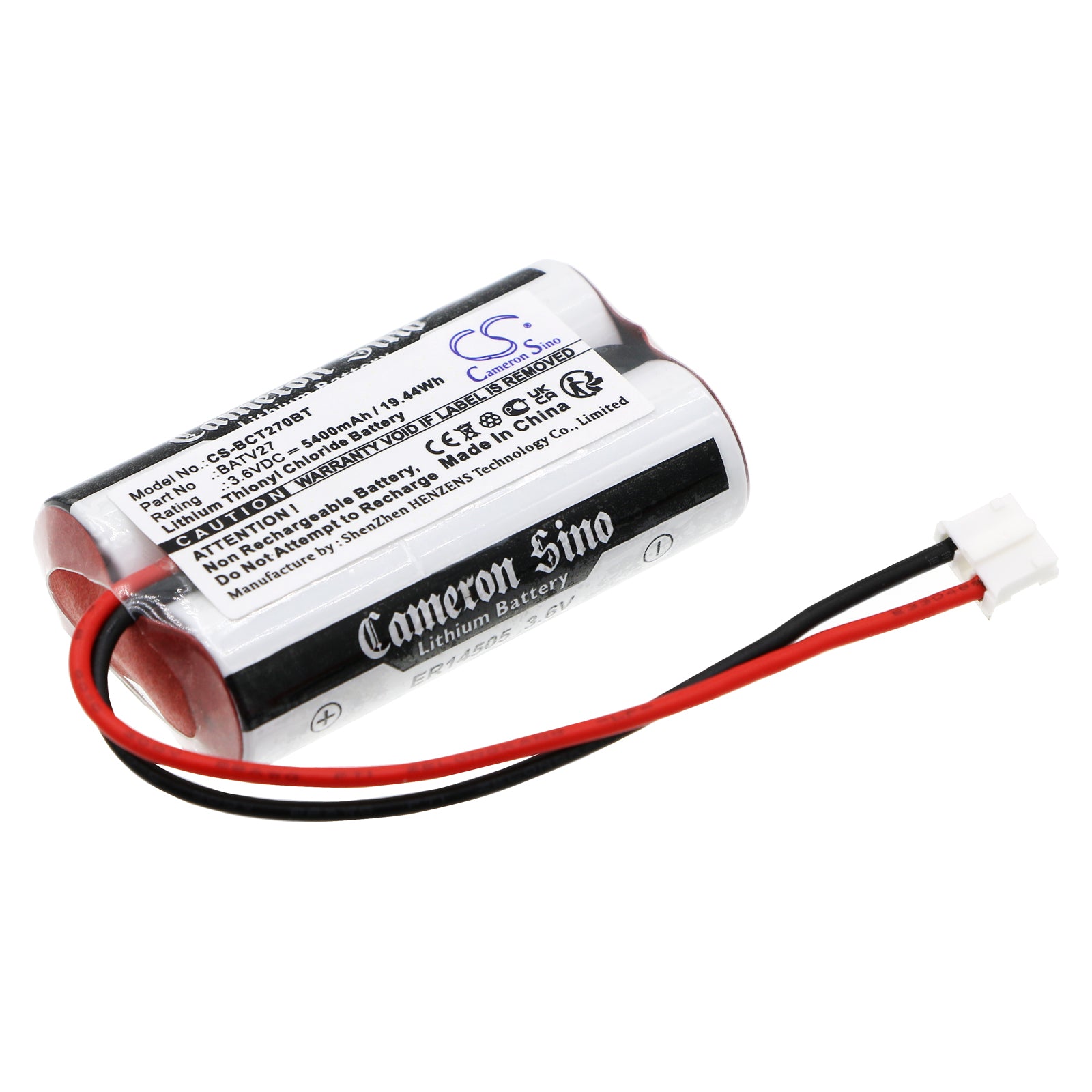 DAITEM 152-27D, 153-27D Alarm Battery - 3.6V 5400mAh Li-SOCl2 Replacement Power Supply