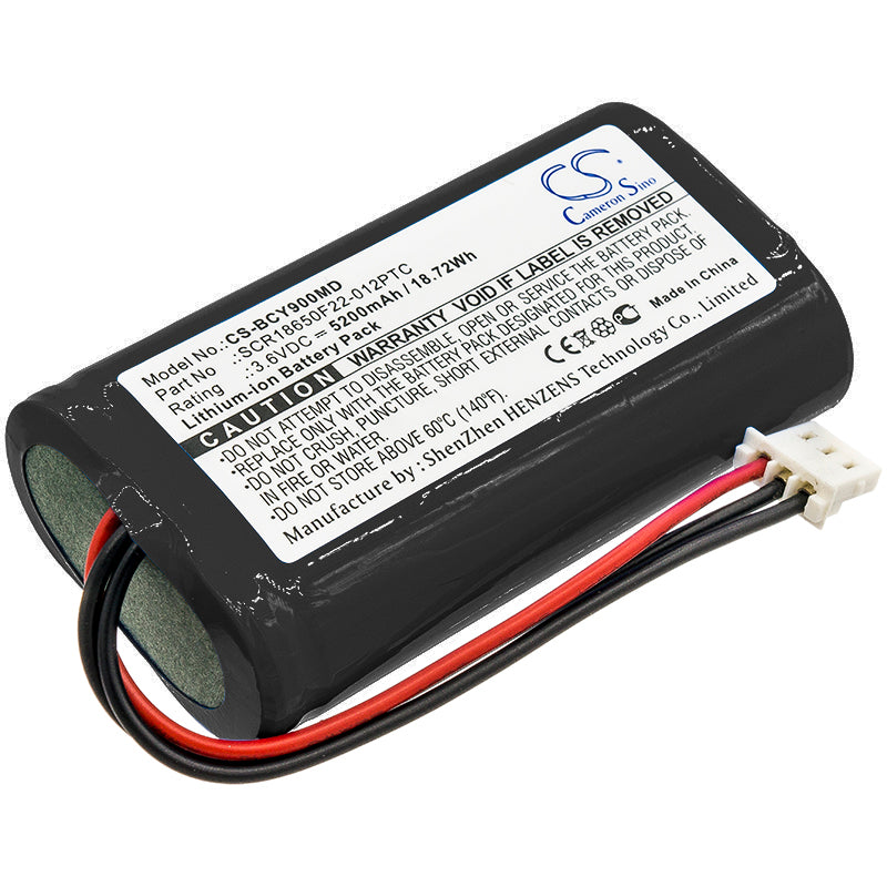 5200mAh Replacement Battery for Bionet OxiMete OXY9 Wave, 3.6V Li-ion, SCR18650F22-012PTC - Oximeter Power