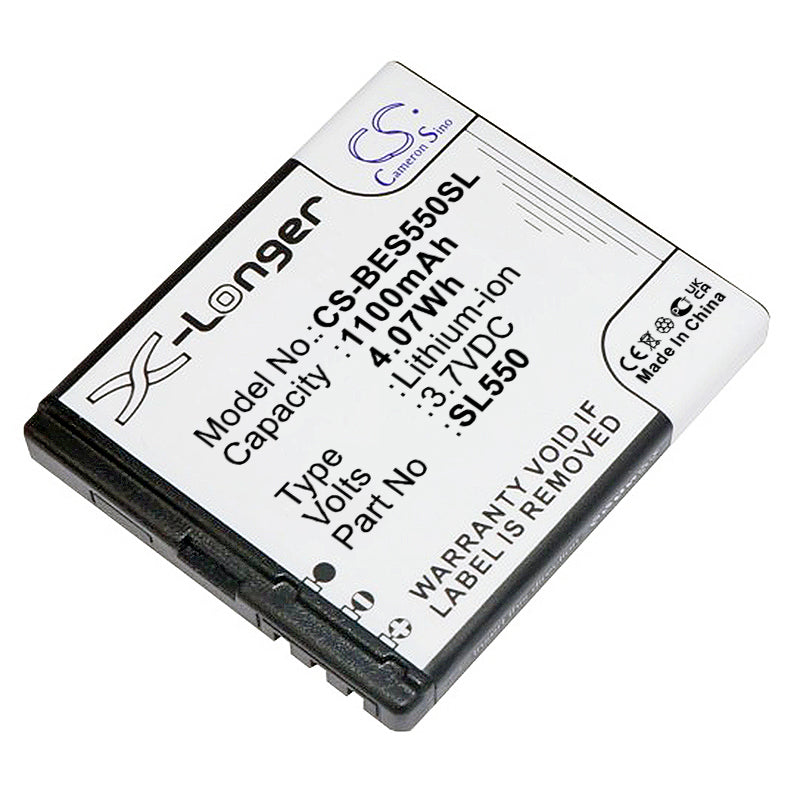 Bea-fon SL550 Smartphone Replacement Battery - 1100mAh 3.7V Li-ion - Bea-fon Mobile SL550 - 4.07Wh