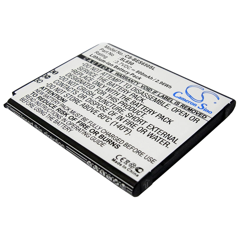 800mAh Replacement Battery for Bea-fon SL650 Smartphone - 3.7V Li-ion, 52.13x42.78x4.60mm