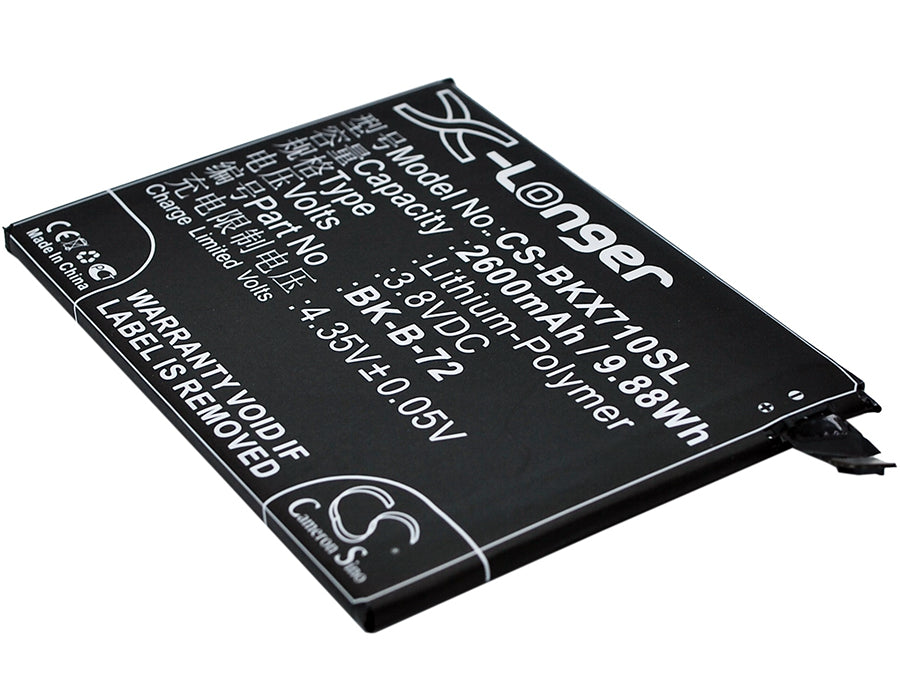 2600mAh Replacement Battery for BBK VIVO X710L Smartphone - 3.8V Li-Polymer - BK-B-72 Phone Battery