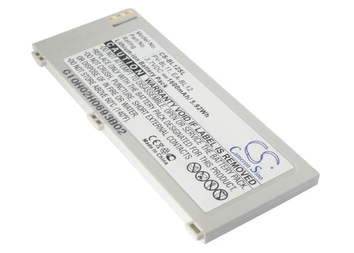 1600mAh Replacement Battery for Hip Top Danger 3 Sidekick III Sharp W-ZERO3 - 3.7V Li-ion Cordless Phone Battery