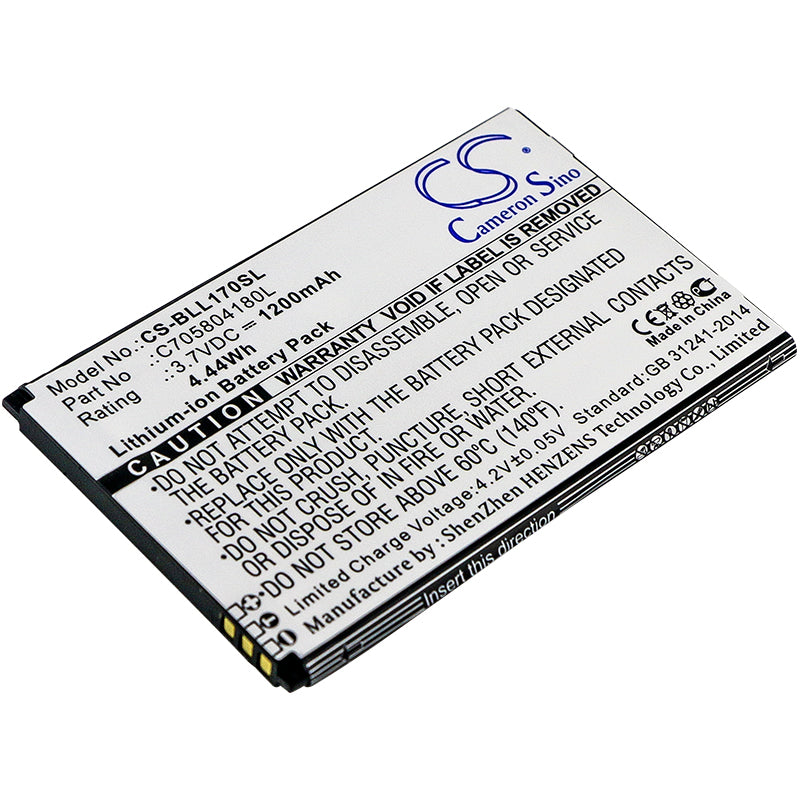 1200mAh Replacement Battery for BLU Life Play 2 & L170i - 3.7V Li-ion Smartphone Battery