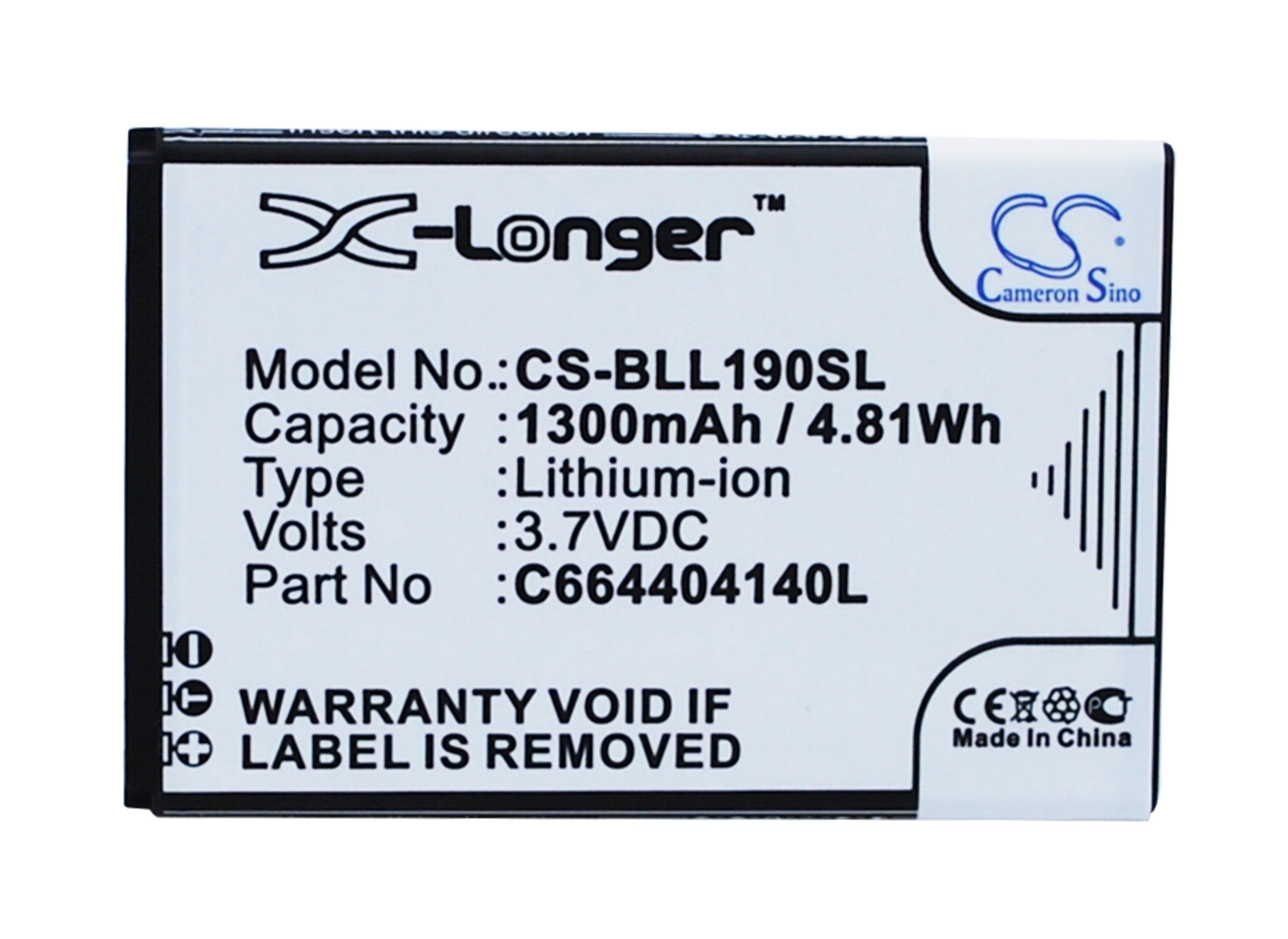 1300mAh 3.7V Li-ion Replacement Battery for BLU Life Pay mini L190L L190U L190a L190i Smartphone