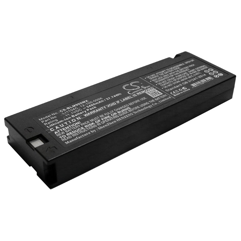 3400mAh Battery for Biolight/BIONICS Patient Monitors: 11.1V Li-ion - M8000, M9000 Series Compatible