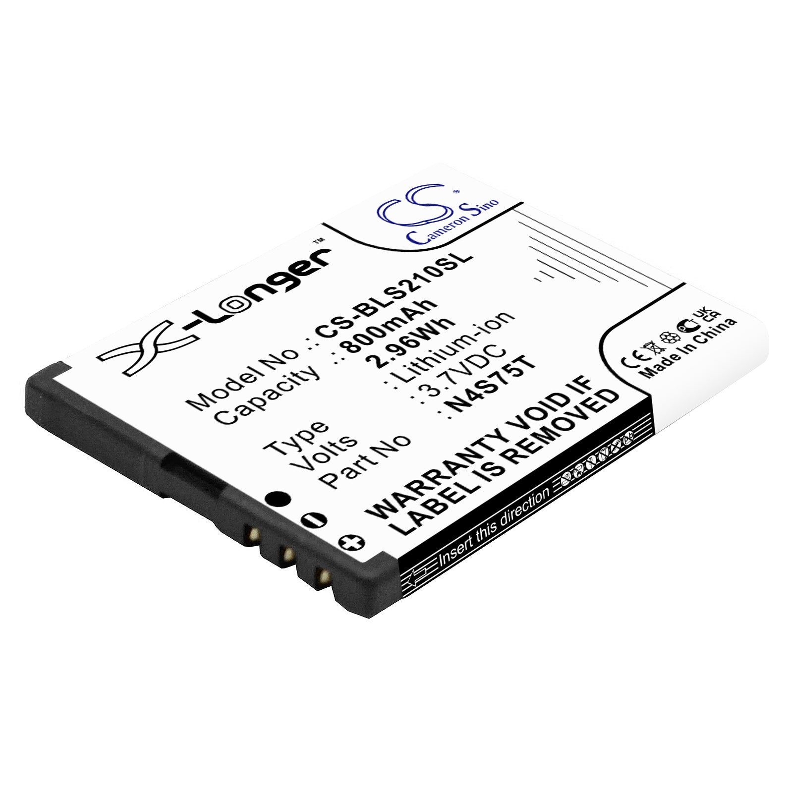 800mAh Li-ion Replacement Battery for Binatone SM800 & AEG Voxtel M320 - 3.7V, 2.96Wh Mobile Phone/Smartphone Battery