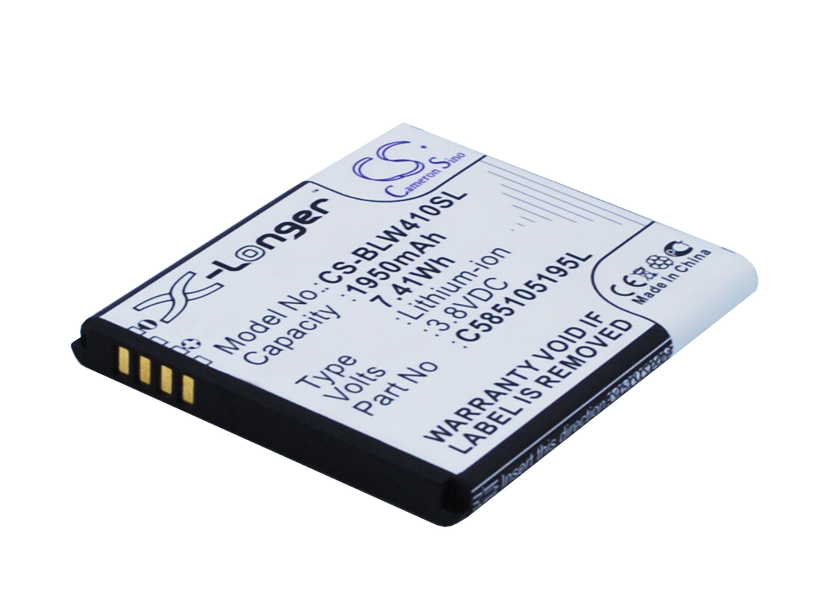1950mAh 3.8V Li-ion Replacement Battery for Archos 40 Cesium, BLU Win JR, Karbonn Wind W4 - Phone Battery