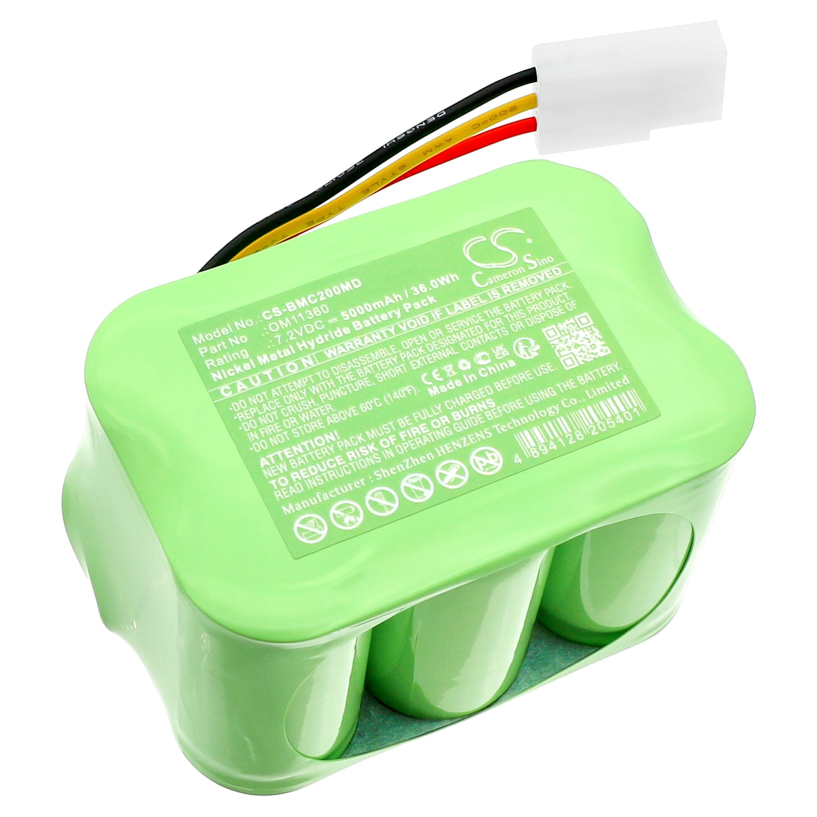 7.2V 5000mAh Ni-MH Replacement Battery - Crossvent 2i+ Ventilator - Intensive Care & Transport - OM11360, PRT2268